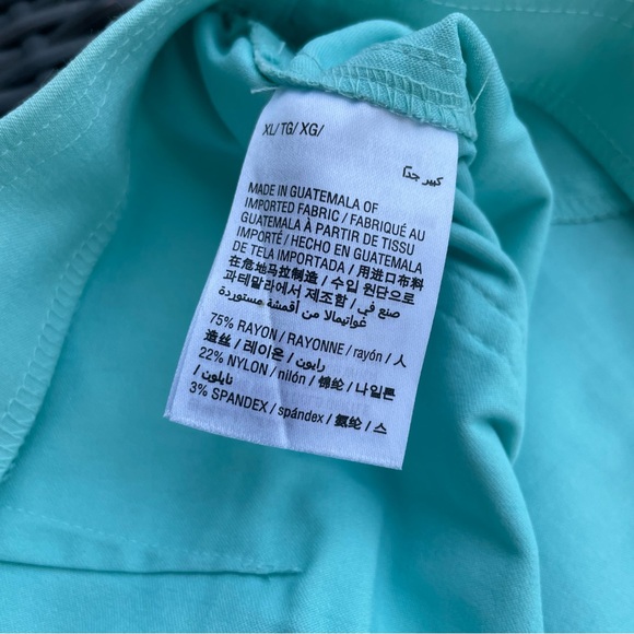 Style & Co Pull On Mid Rise Stretch Capri Pants in Aqua Size XL - Picture 8 of 10